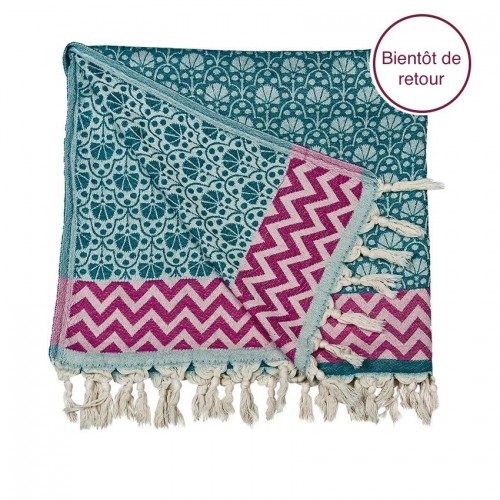 Fouta Peshtemal Jaipur turquoise - Casa Nomade