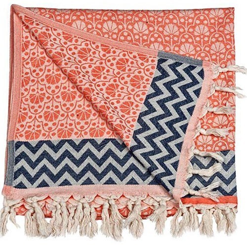 Fouta Peshtemal Jaipur corail - Casa Nomade