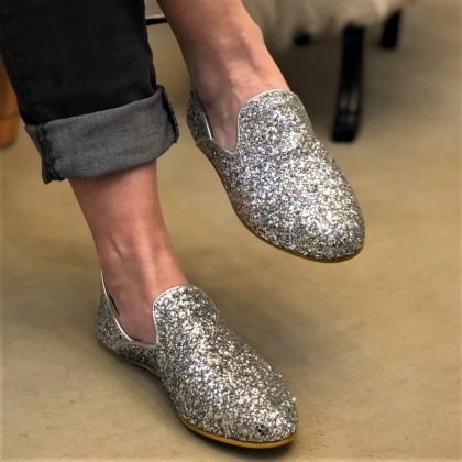 Chaussures en cuir et strass fait main - Casa Nomade