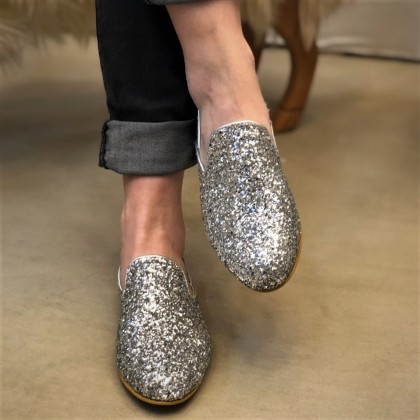 Chaussures en cuir et strass fait main - Casa Nomade