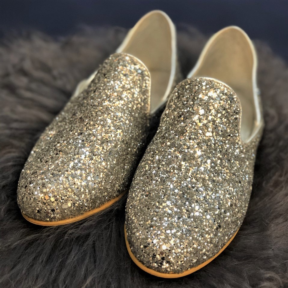 LOVE SHOES clips chaussures argent noeuds 2 pièces I Strass