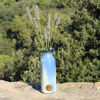 Vase en céramique bleu fait main - Casa Nomade