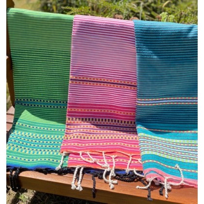 Fouta rose tissée - Casa Nomade