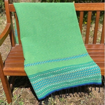 Fouta verte tissée - Casa Nomade