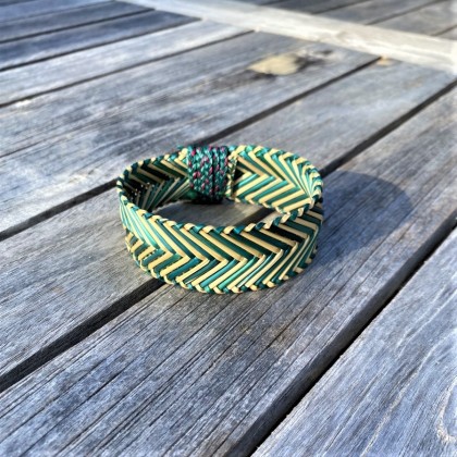 Bracelet en rotin tissé main Kii - Casa Nomade