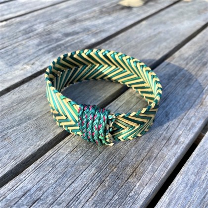 Bracelet en rotin tissé main Kii - Casa Nomade