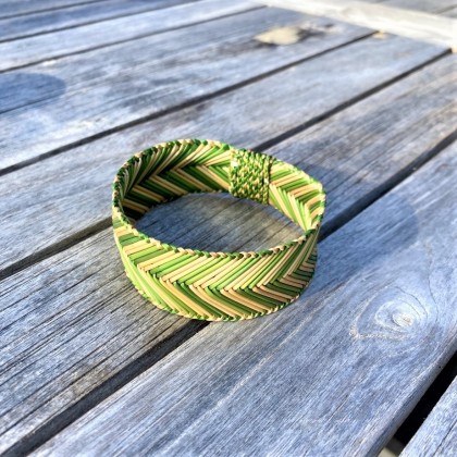 Bracelet en rotin tissé main Sabai - Casa Nomade