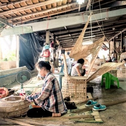 Mobile poisson en fer et chanvre fait main - Casa Nomade