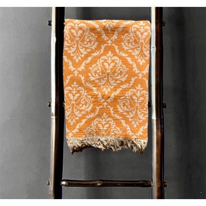 Fouta Peshtemal Jacquard corail