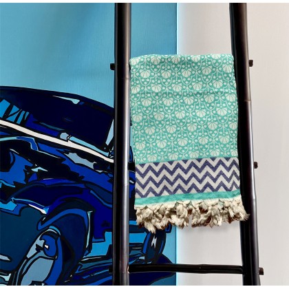 Fouta Peshtemal Jaipur vert - Casa Nomade