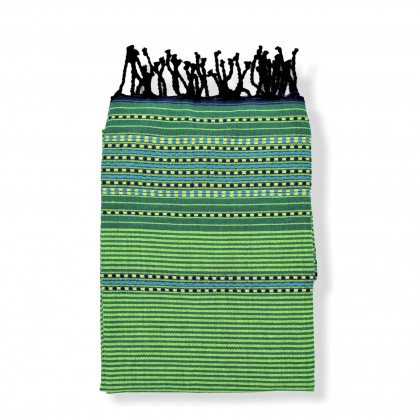 Fouta verte tissée - Casa Nomade