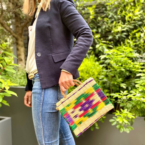 Panier en jonc tissé main Panier en jonc tissé main