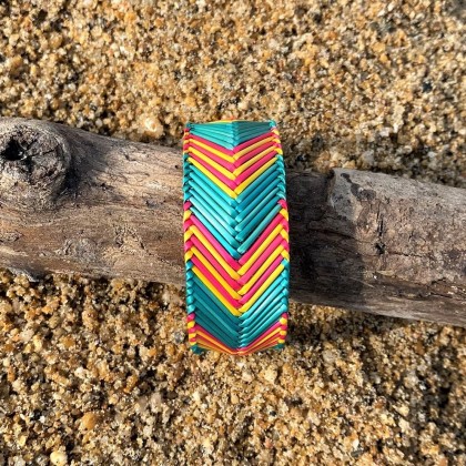 Bracelet tissé rotin