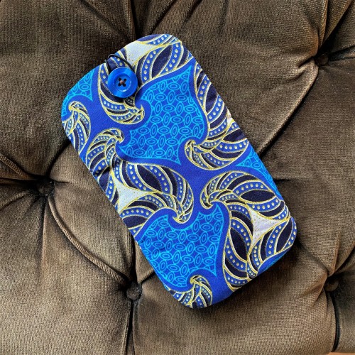 Étui téléphone portable batik trisk cousu main - Casa Nomade