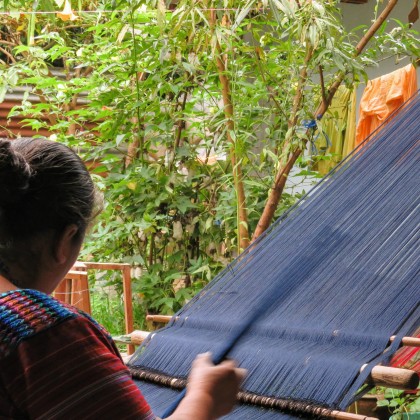 Trousse en coton tissée main Naranja - Casa Nomade