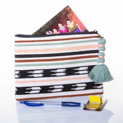 Trousse en coton tissée main Aura - Casa Nomade