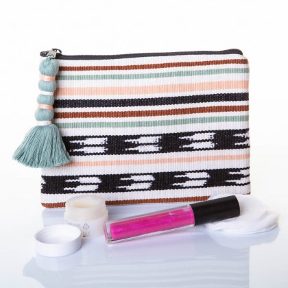 Trousse en coton tissée main Aura - Casa Nomade