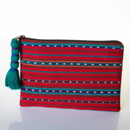 Trousse en coton tissée main Roja - Casa Nomade