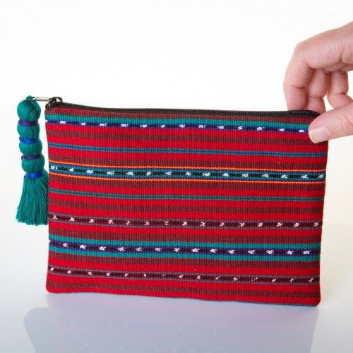 Trousse en coton tissée main Roja - Casa Nomade