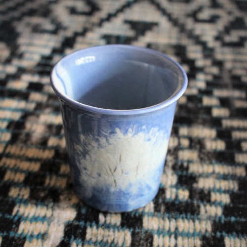 Verre en céramique bleu fait main - Casa Nomade