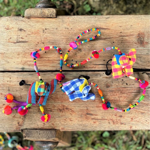 Guirlande décorative éléphant coton Guirlande décorative éléphant coton