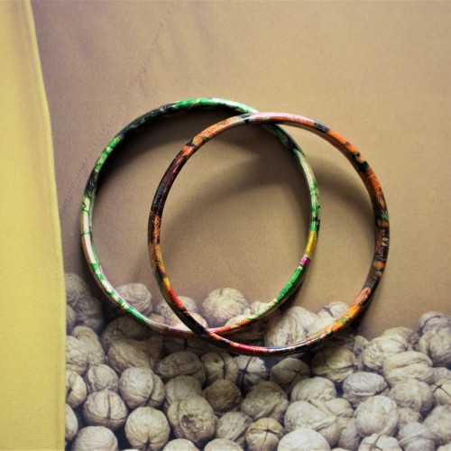Duo de bracelets touaregs en cuir ramage - Casa Nomade