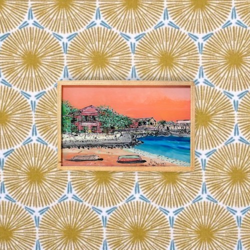 Peinture sous verre Lalin faite main - Casa Nomade Peinture sous verre Lalin faite main - Casa Nomade