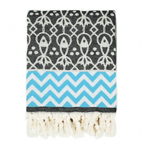 Fouta Peshtemal Mahi black - Casa Nomade