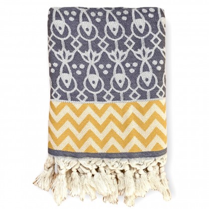 Fouta Peshtemal gris