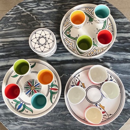 Tasse en faïence faite main (bleu) - Casa Nomade