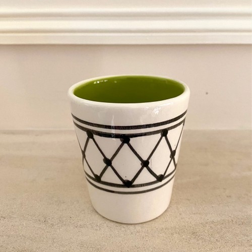 Tasse en faïence faite main (vert) - Casa Nomade