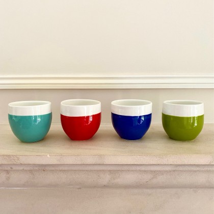 Tasse à café en faïence faite main (turquoise) - Casa Nomade