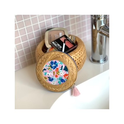 Panier en bambou tressé 12 cm Liberty - Casa Nomade