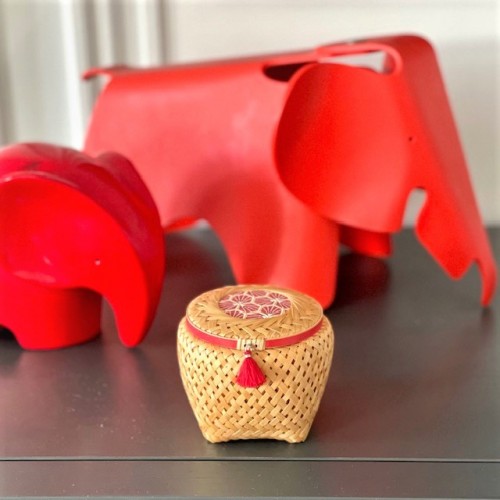 Panier en bambou tressé Panier en bambou tressé