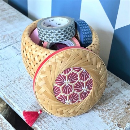 Panier en bambou tressé 9 cm Lotus - Casa Nomade