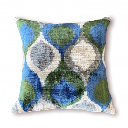 Housse de coussin ikat...