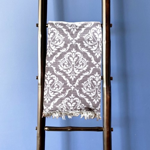 Fouta peshtemal jacquard marron - Casa Nomade