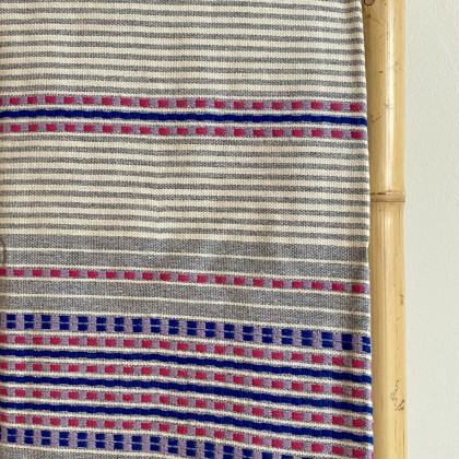 Fouta grise tissée