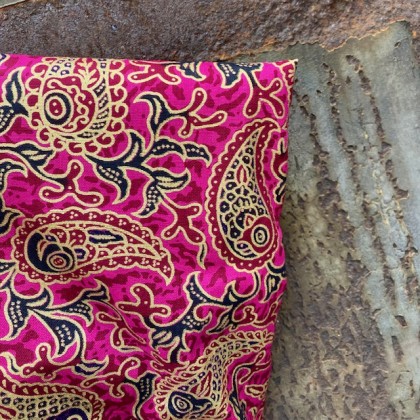 Sarong traditionnel batik Daun thyrien en coton - Casa Nomade