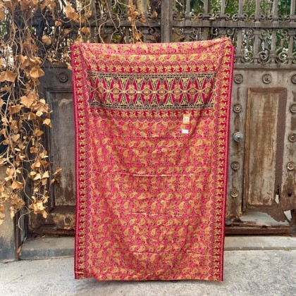 Sarong traditionnel batik Daun thyrien en coton - Casa Nomade