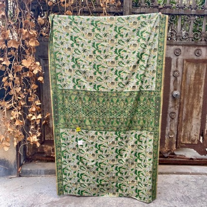 Sarong traditionnel batik Mérak kaki en coton - Casa Nomade