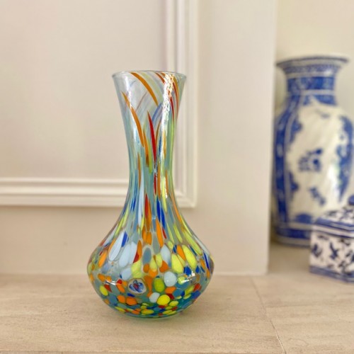 Vase tulipe en verre soufflé Cielo - Casa Nomade