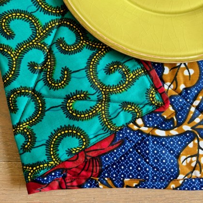 Set de table en wax Ndox - Casa Nomade