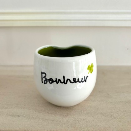 Tasse Bonheur en faïence faite main - Casa Nomade