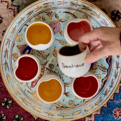Tasse Bonheur en faïence faite main - Casa Nomade