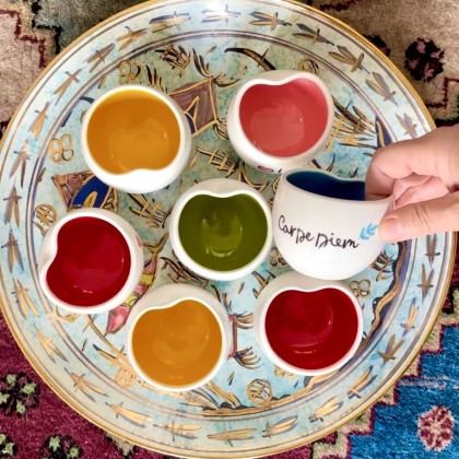 Tasse Carpe Diem en faïence faite main - Casa Nomade