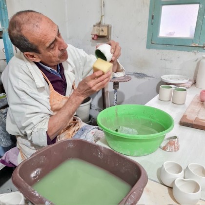 Tasse Bonjour en faïence faite main - Casa Nomade