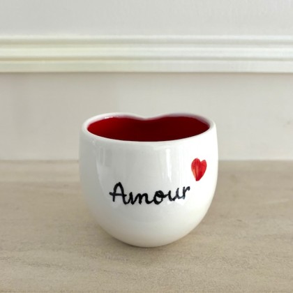 Tasse Amour en faïence faite main - Casa Nomade