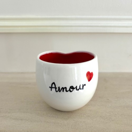 Tasse Amour en faïence faite main - Casa Nomade
