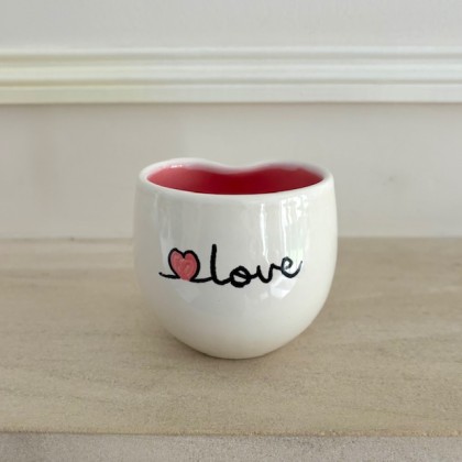 Tasse Love en faïence faite main - Casa Nomade